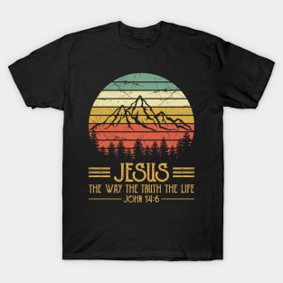 Vintage Christian Jesus The Way The Truth The Life T-Shirt